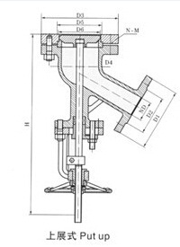 上展式放料阀 上展式放料阀